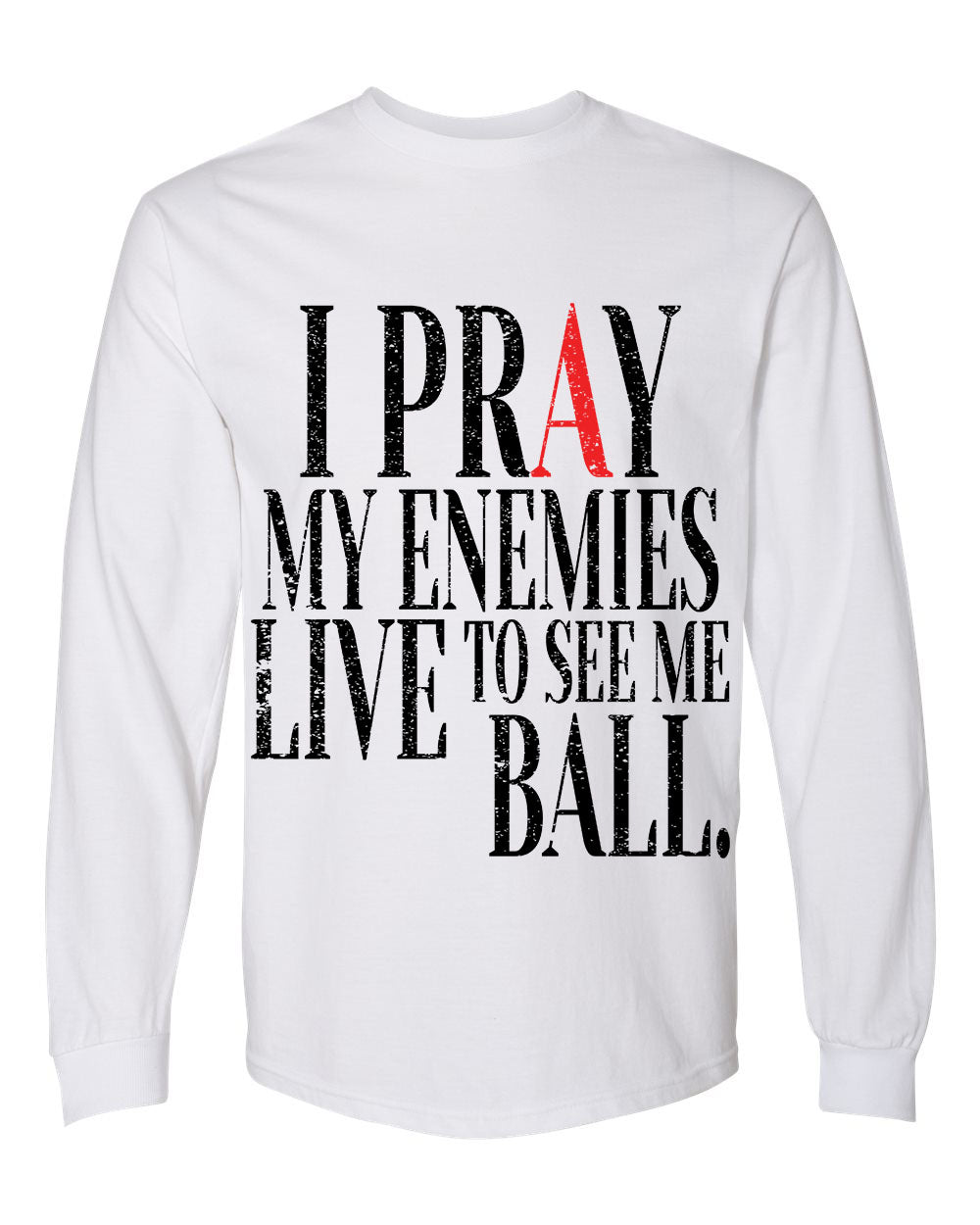 INDORE COLLECTION MY ENEMIES LONG SLEEVE - WHITE