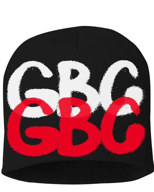 Guy Benson Collection "GBC" Knitted Beanie -Black/White/Red