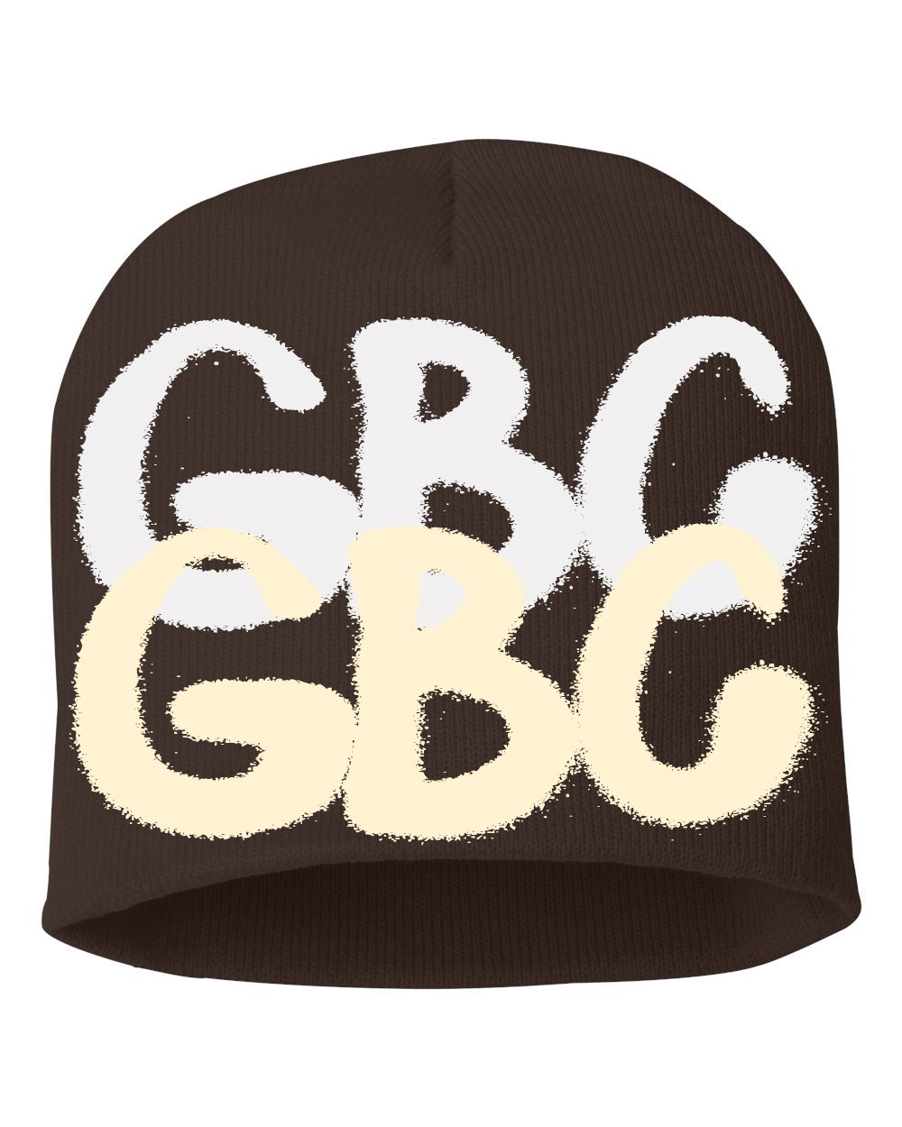 Guy Benson Collection "GBC" Knitted Beanie -Brown/White/Tan