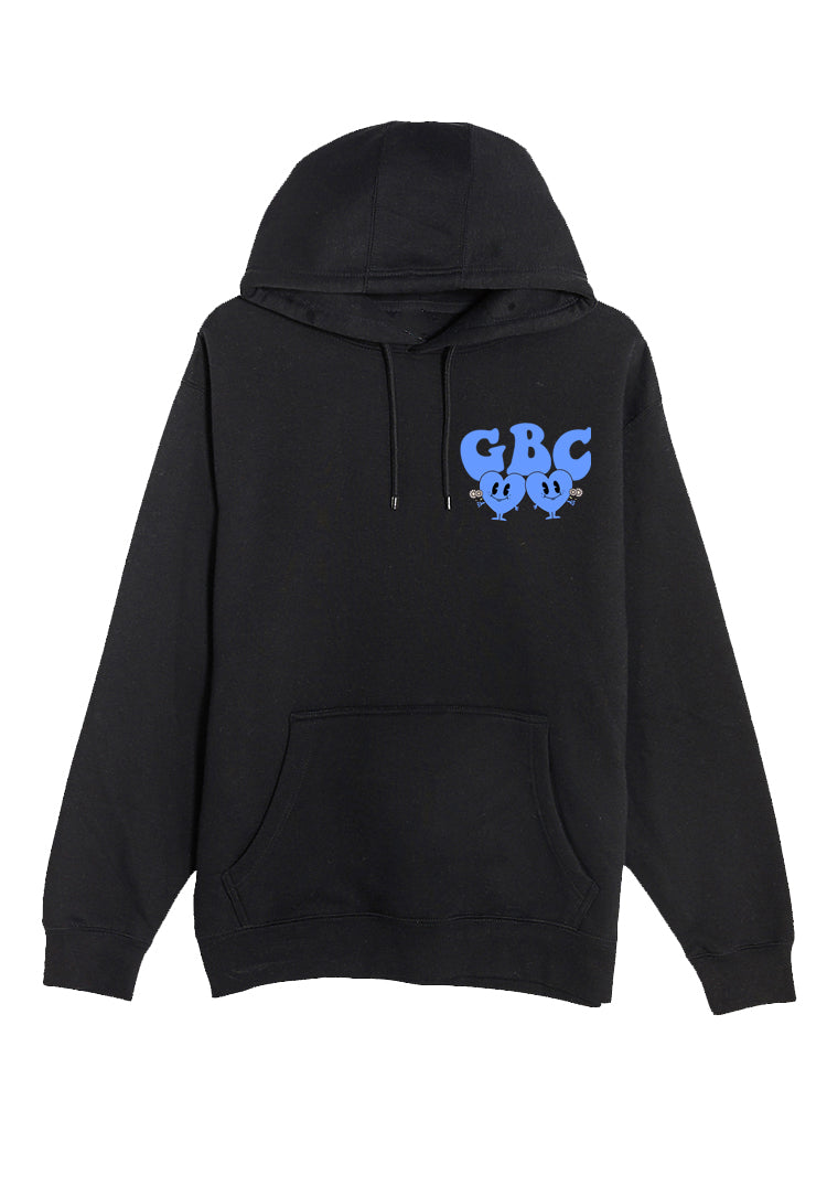 Guy Benson Collection Love Never Fails Hoodie -Black/Baby Blue