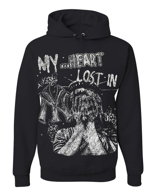 INDORE COLLECTION MY HEART HOODIE - BLACK
