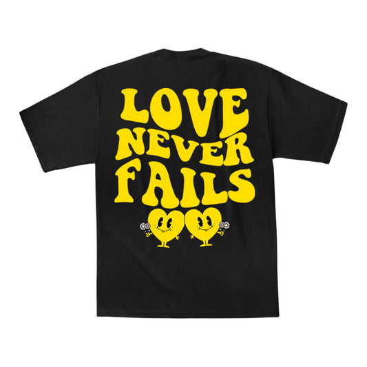 Guy Benson Collection Love Never Fails T-Shirt -Black/Yellow