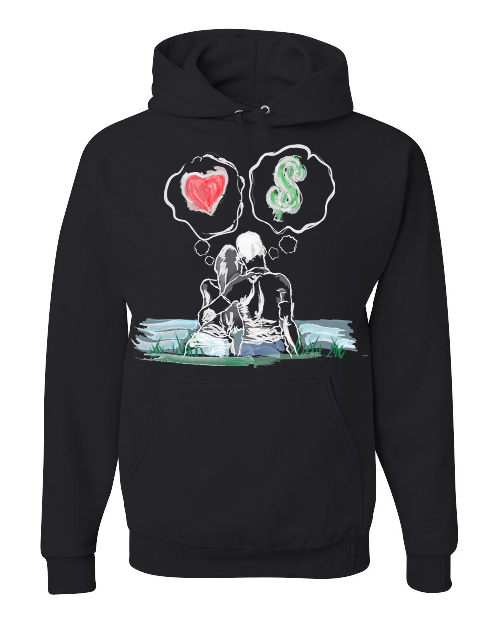 Guy Benson Collection Love Vs Money Hoodie -Black