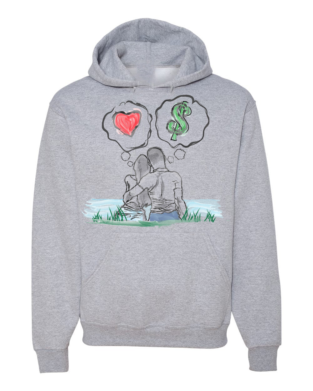 Guy Benson Collection Love Vs Money Hoodie -Grey