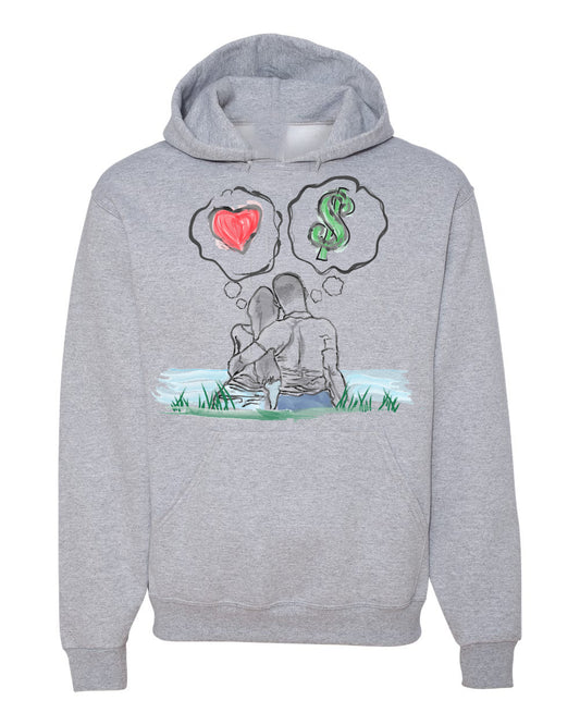 Guy Benson Collection Love Vs Money Hoodie -Grey