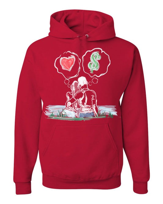 Guy Benson Collection Love Vs Money Hoodie -Red