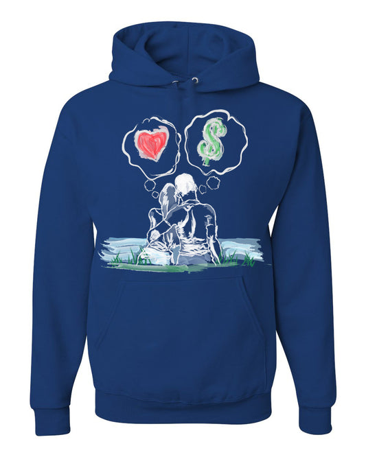 Guy Benson Collection Love Vs Money Hoodie -Royal Blue