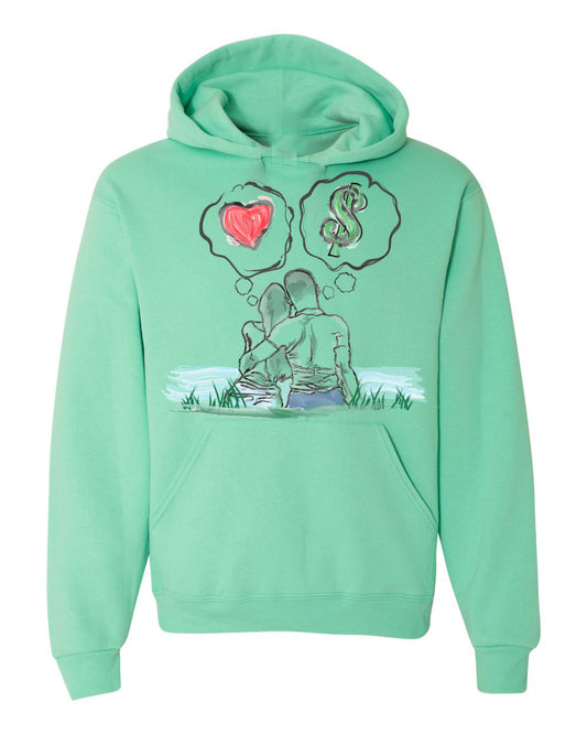 Guy Benson Collection Love Vs Money Hoodie -Mint