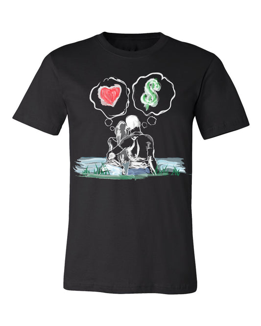 Guy Benson Collection Love Vs Money T-Shirt -Black