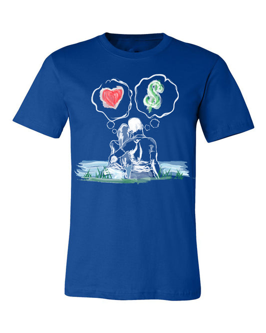 Guy Benson Collection Love Vs Money T-Shirt -Royal