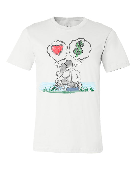Guy Benson Collection Love Vs Money T-Shirt -White