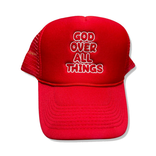 Guy Benson Collection God Over All Things Snapback Hat -Red/White