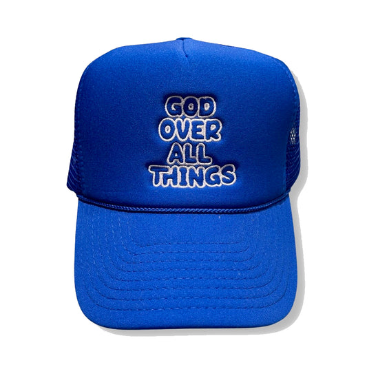 Guy Benson Collection God Over All Things Snapback Hat -Royal/White