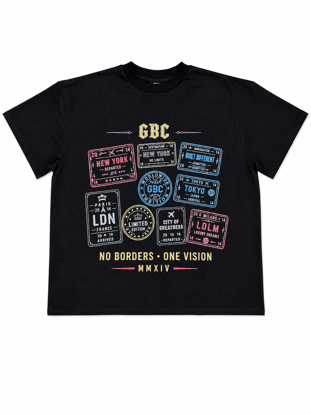 Guy Benson Collection "Stamp" T-Shirt -Black