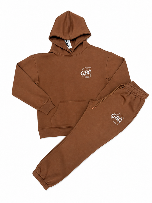 Guy Benson Collection GBC Embroidered Sweatsuit  -Brown