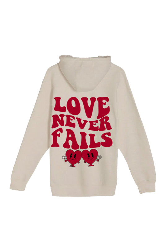 Guy Benson Collection Limited Edition "Love Never Fails" Hoodie -Tan/Maroon