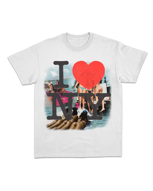 INDORE COLLECTION I LOVE NY T-SHIRT - WHITE