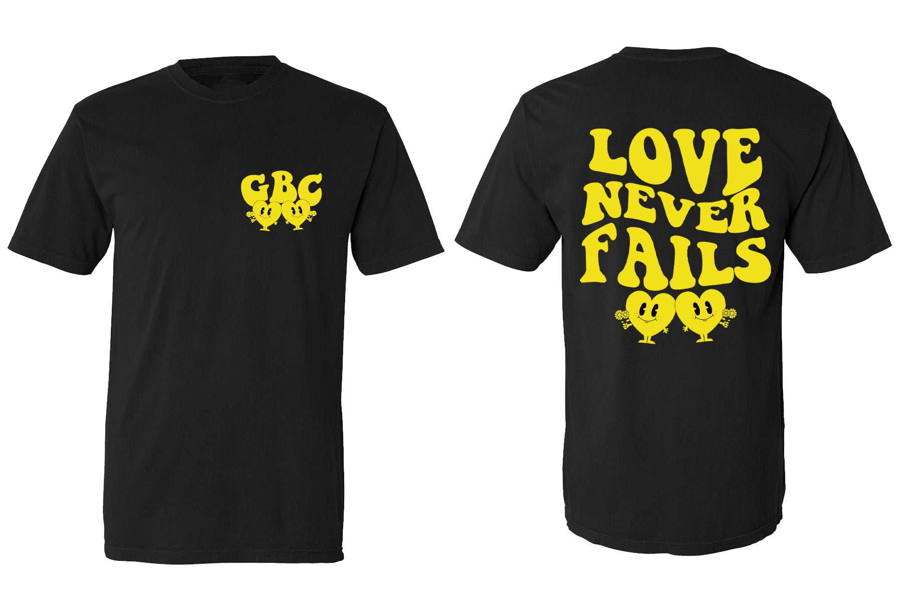 Guy Benson Collection Love Never Fails T-Shirt -Black/Yellow