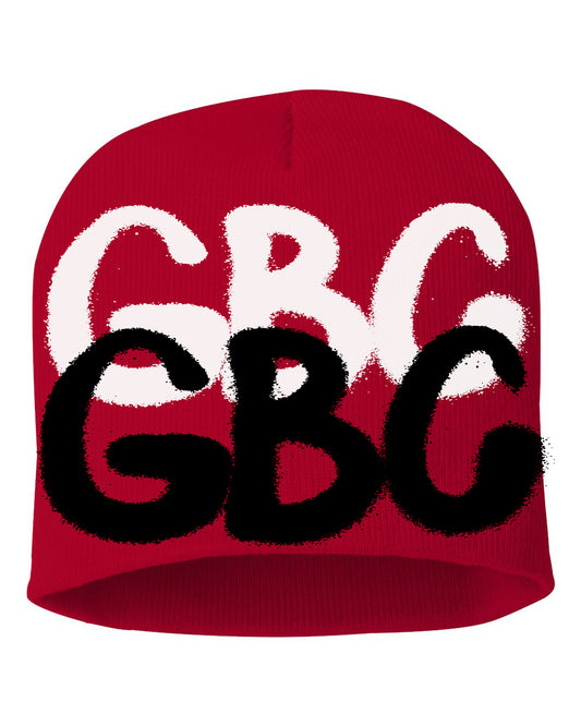 Guy Benson Collection "GBC" Knitted Beanie -Red/White/Black
