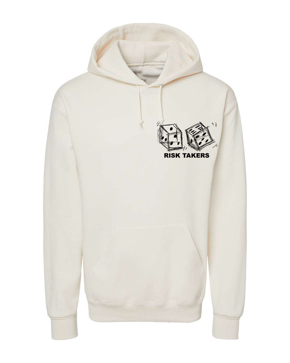 Indore Collection Risk Taker Lifestyle Hoodie -Cream