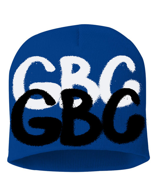 Guy Benson Collection "GBC" Knitted Beanie -Royal/White/Black