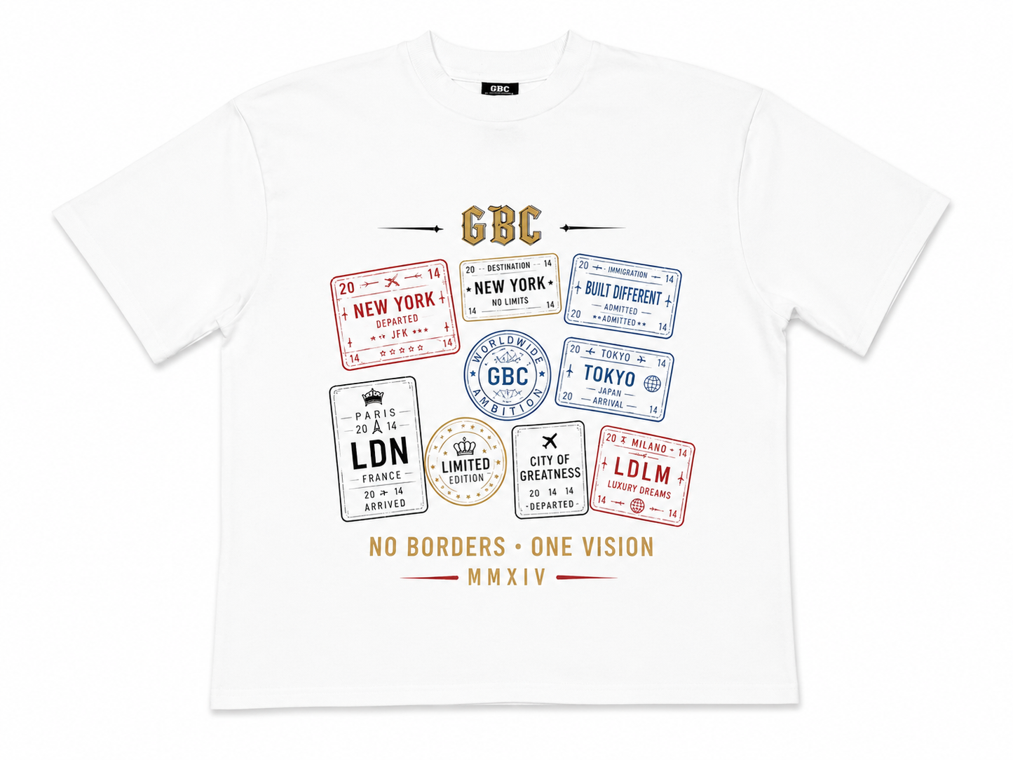 Guy Benson Collection "Stamp" T-Shirt -White