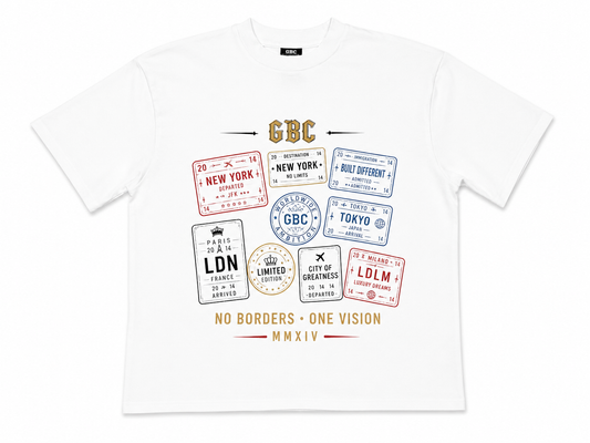 Guy Benson Collection "Stamp" T-Shirt -White