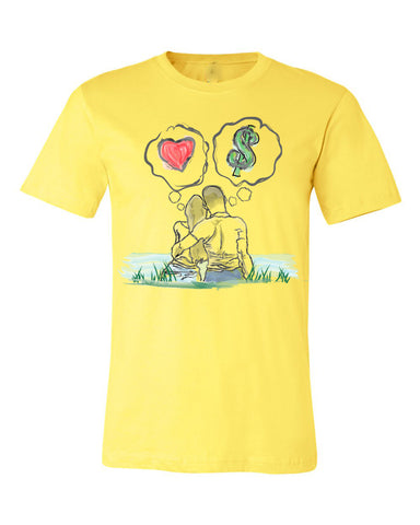Guy Benson Collection Love Vs Money T-Shirt -Yellow